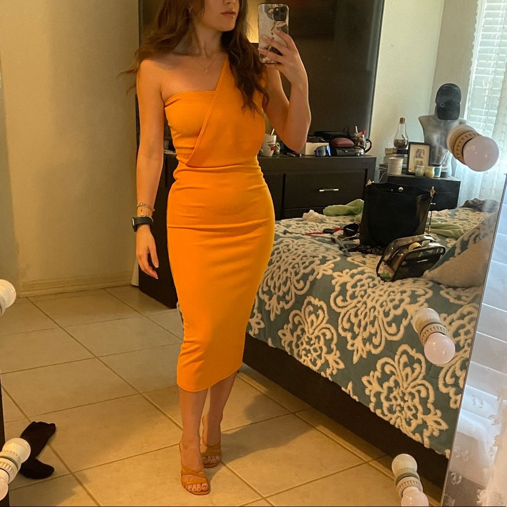 Pretty Little Things|  Yellow Draped Dress